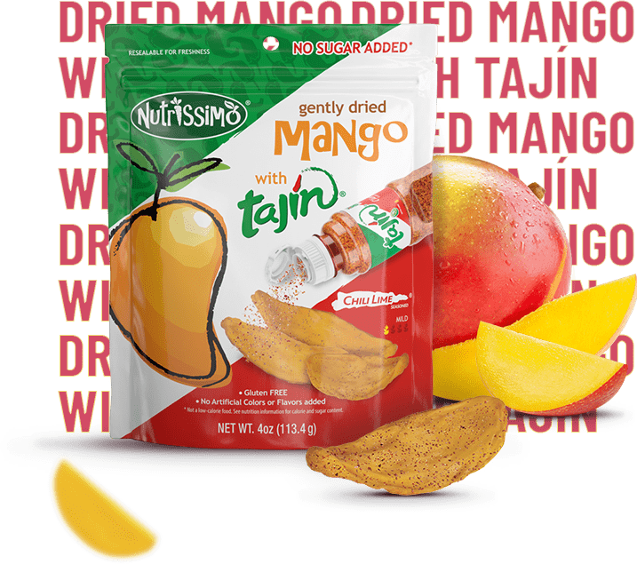 Gently dried mango with Tajín